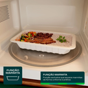 Ver imagem 3 de Microondas 23L Menu Digital Funcao Marmita Descongelar Limpeza Branco 110V Consul