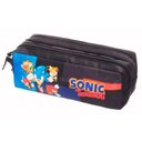 Ver imagem 2 de Kit Mochila Rodinha Lancheira Estojo Duplo Sonic Go Fast