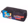 Kit Mochila Rodinha Lancheira Estojo Duplo Sonic Go Fast - 2