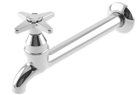 Torneira para Pia 1159 Metal Cromado C-23 - 1