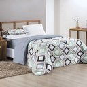 Ver imagem 1 de Edredom King Size Kristen 100% Algodao Dupla Face Estampa Exclusiva Luxo:cinza