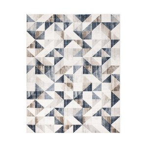 Tapete Condor Des.04 Azul e Cinza 2,00x2,50M - Edx Tapetes