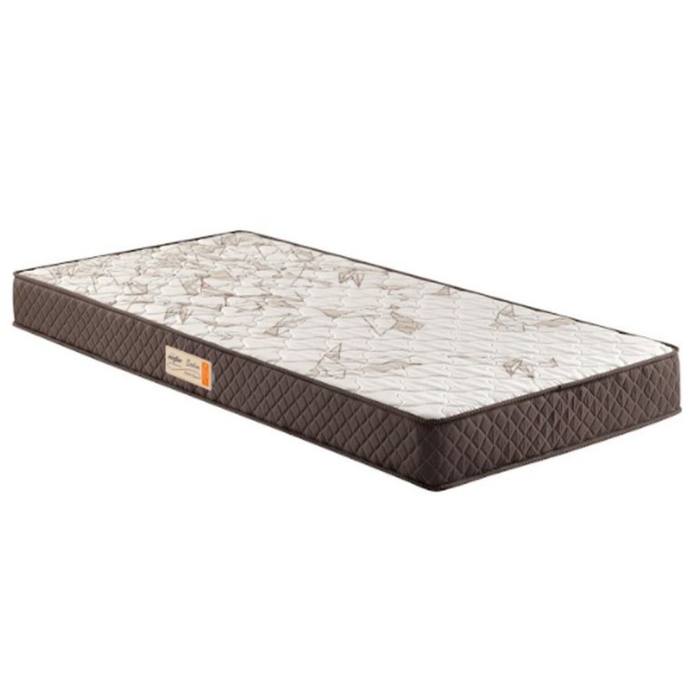 Colchão Solteiro Ecoflex Ecoline D23 88x188x14cm com Tecido Bordado em Malha