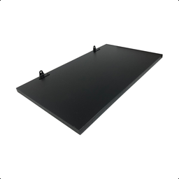 1 Prateleira Preta 50X30 Com Suporte Flutuante Mdf  Organizadora Decoração Cozinha Quarto Banheiro - 1