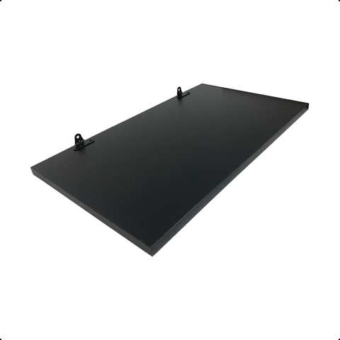1 Prateleira Preta 50X30 Com Suporte Flutuante Mdf  Organizadora Decoração Cozinha Quarto Banheiro