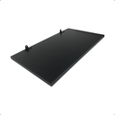 Ver imagem 1 de 1 Prateleira Preta 50X30 Com Suporte Flutuante Mdf Organizadora Decoração Cozinha Quarto Banheiro