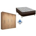 Ver imagem 1 de Cama Box Casal + Colchão D45 Ortobom + Guarda Roupa Master 8.6 Atacama