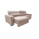 Ver mais imagens de Sofá Retrátil e Reclinável 2,15m Molas Ensacadas Cama inBox Silver Style Thermo Gel Linho Bege