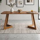 Ver imagem 2 de Mesa de Jantar 6 Lugares Tampo MDF 180x90 cm 21661 Cinamomo Ornar