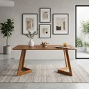 Ver imagem 6 de Mesa de Jantar 6 Lugares Tampo MDF 180x90 cm 21661 Cinamomo Ornar