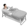 Banheira Ofurô Dobrável Portátil Adulto 148 Cm Cinza 260 Litros com Suporte Vg+ - 2
