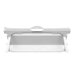Banheira Ofurô Dobrável Portátil Adulto 148 Cm Cinza 260 Litros com Suporte Vg+ - 4
