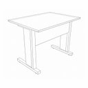 Ver imagem 6 de Mesa de Escritório com Pés de Ferro 120x60cm Studio Preto