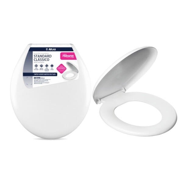 Assento Sanitário OVAL Standard Branco Primafer - 1
