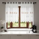 Ver imagem 6 de Cortina Pia Vitro Stilo Renda Cozinha 1,60x0,80 Alt:Xicaras