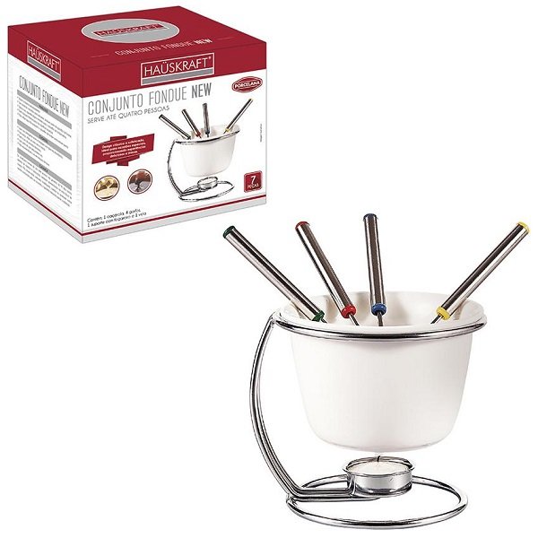 Conjunto para Fondue NEW 8 Peças Hauskraft