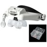 Lupa Cabeça 6 Lentes 3 Leds Recarregável Estética Leitura Eletrônica GT942 - 2
