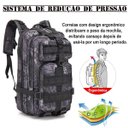 Ver imagem 4 de Mochila Multiuso Escolar Militar  Cargueira 30 Litros Camping Pesca Preto Lorben