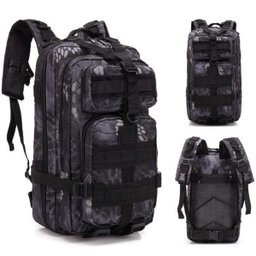 Mochila Multiuso Escolar Militar  Cargueira 30 Litros Camping Pesca Preto Lorben - 3