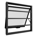 Ver imagem 1 de Janela Maxim Ar Alumínio Premium com Grade Horizontal Preto - 60x80