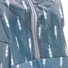 Bolsa Marmita Térmica Estampada para Trabalho e Faculdade:azul com Folhas Brancas - 2