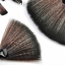 Ver imagem 4 de Kit Pincéis Maquiagem Profissional 24 Peças em Madeira com Estojo Organizador Preto