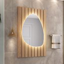 Ver imagem 4 de Conjunto para Banheiro Clarice 78cm com Painel Espelho Led e Cuba Stella - Fabribam