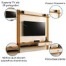 Painel Para TV Até 55 Polegadas 1,55m Condor Cedro /Off White - 6