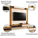 Ver imagem 2 de Painel Para TV Até 55 Polegadas 1,55m Condor Cedro /Off White