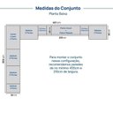 Ver imagem 4 de Guarda Roupa Planejado 15 Portas 2 Mesas de Cabeceira Samambaia CabeCasa MadeiraOriginals Carvalho