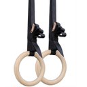 Ver imagem 1 de Kit Argolas de Suspensão Olímpicas Madeira para Crossfit e Ginástica GT792 Lorben