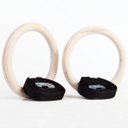 Ver imagem 3 de Kit Argolas de Suspensão Olímpicas Madeira para Crossfit e Ginástica GT792 Lorben