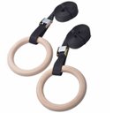 Ver imagem 2 de Kit Argolas de Suspensão Olímpicas Madeira para Crossfit e Ginástica GT792 Lorben