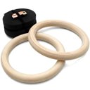 Ver imagem 4 de Kit Argolas de Suspensão Olímpicas Madeira para Crossfit e Ginástica GT792 Lorben