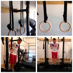 Kit Argolas de Suspensão Olímpicas Madeira para Crossfit e Ginástica GT792 Lorben - 6