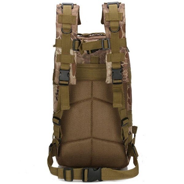 Mochila Multiuso Escolar Militar Tática Cargueira 30 Litros Camping Pesca Cáqui Lorben - 4