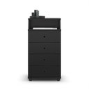 Ver imagem 3 de Mesa de Cabeceira Luxo New Ii 4 Gavetas Preto – EJ Móveis