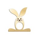 Ver imagem 1 de Porta Guardanapo Coelho com Carinha 9cmx9,8cm Kit 4 Peças - Cria Arte Laser Dourado