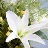 Arranjo de Lírios Branco e Flores do Campo Artificial no Vaso Prateado | Linha Permanente - 6