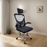 Cadeira Ergonômica Escritório Executiva E-1063 com Apoio de Cabeça, Braços Rebatíveis e Encosto Mesh - 1