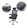 Cadeira Ergonômica Escritório Executiva E-1063 com Apoio de Cabeça, Braços Rebatíveis e Encosto Mesh - 3
