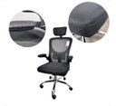 Ver imagem 3 de Cadeira Ergonômica Escritório Executiva E-1063 com Apoio de Cabeça, Braços Rebatíveis e Encosto Mesh