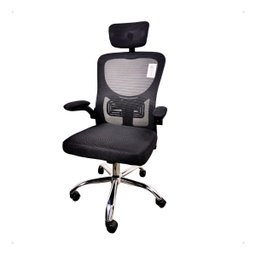 Cadeira Ergonômica Escritório Executiva E-1063 com Apoio de Cabeça, Braços Rebatíveis e Encosto Mesh - 2