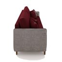 Ver imagem 6 de Sofá Montecarlo 2 Lugares 172cm Veludo/pu Bordô/cinza