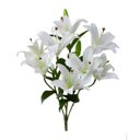Ver imagem 1 de Flores Artificiais - Buquê de Lírios Brancos |Linha permanente Formosinha