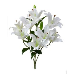 Flores Artificiais - Buquê de Lírios Brancos |Linha permanente Formosinha - 1