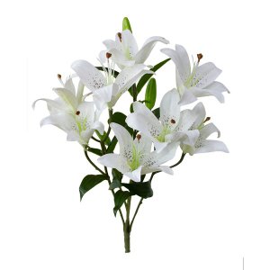 Flores Artificiais - Buquê de Lírios Brancos |Linha permanente Formosinha