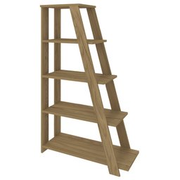 Estante Escada Multiuso Decorativa 5 Prateleiras Stela A06 Olmo - Mpozenato - 1