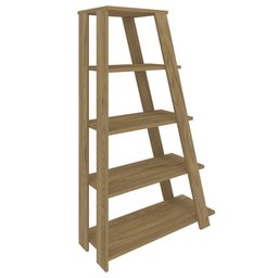 Estante Escada Multiuso Decorativa 5 Prateleiras Stela A06 Olmo - Mpozenato - 9