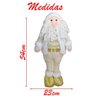 Decoração Boneco Natal Papai Noel Dourado Natalino 54cm - 3